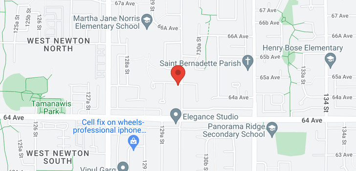map of 12994 65 AVENUE
